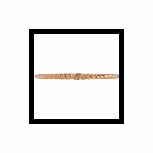Panhandle Winter Wheat Bangle 10K Rose Gold
