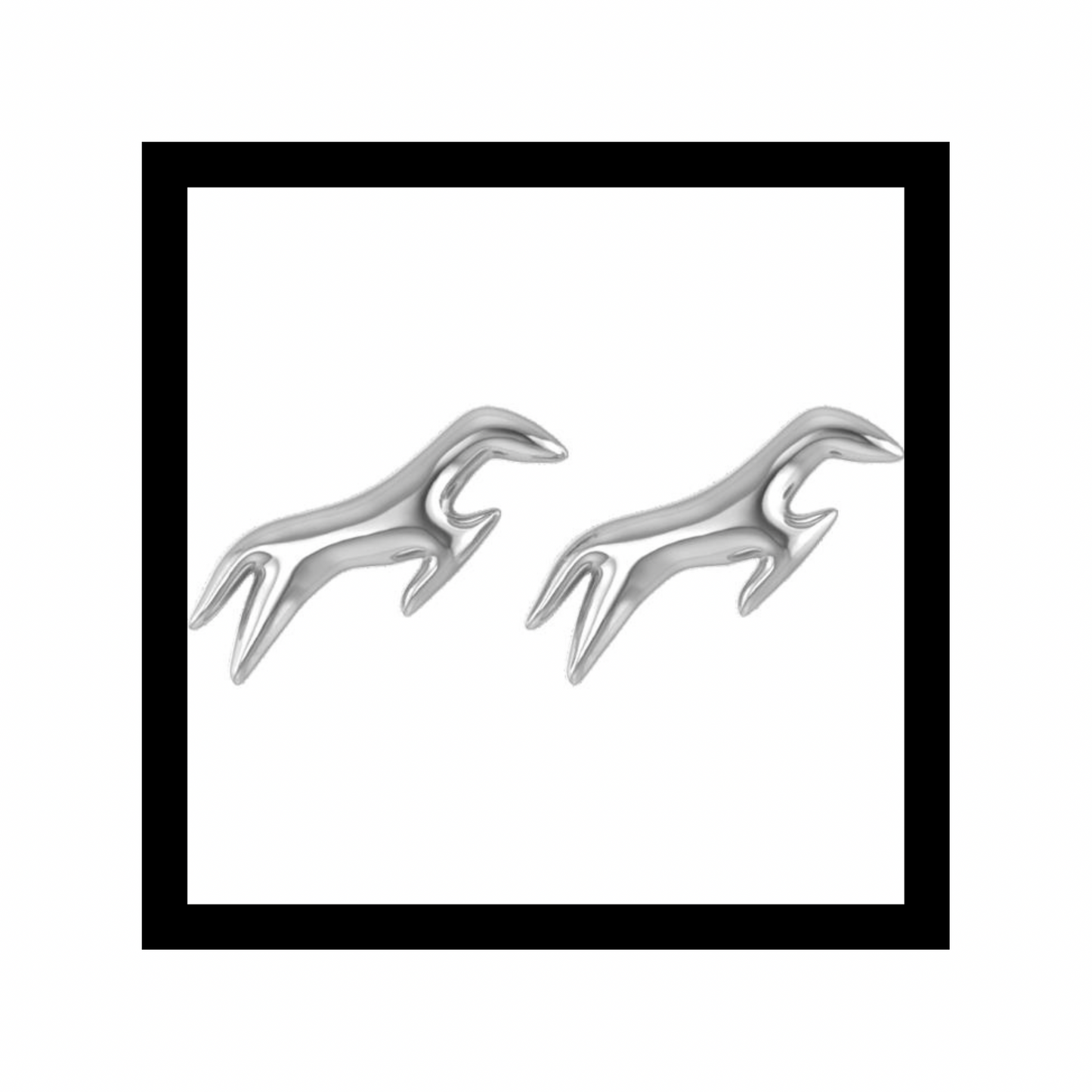 Sweetie Studs in 10K White Gold