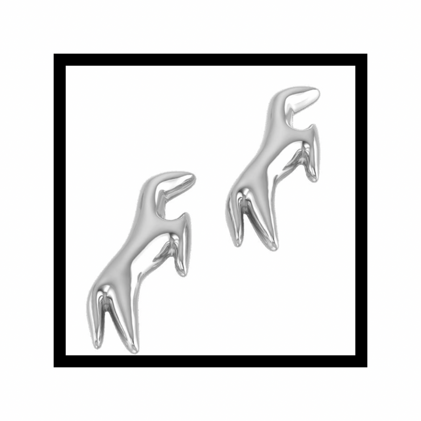 Sweetie Studs in 10K White Gold