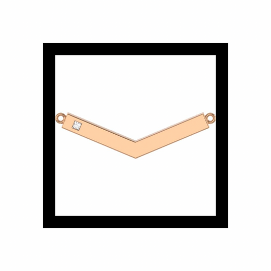 Santa Elena Pendant: 10K Yellow Gold + Champagne Diamond Accent