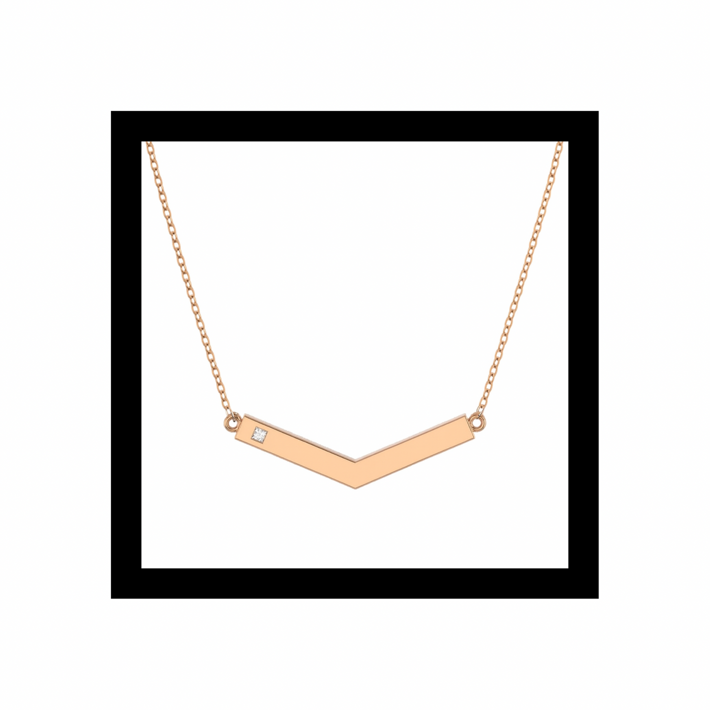 Santa Elena Pendant: 10K Yellow Gold + Champagne Diamond Accent