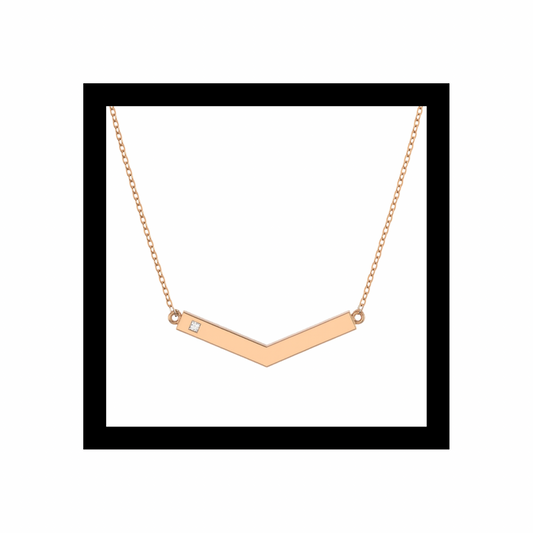 Santa Elena Pendant: 10K Yellow Gold + Champagne Diamond Accent