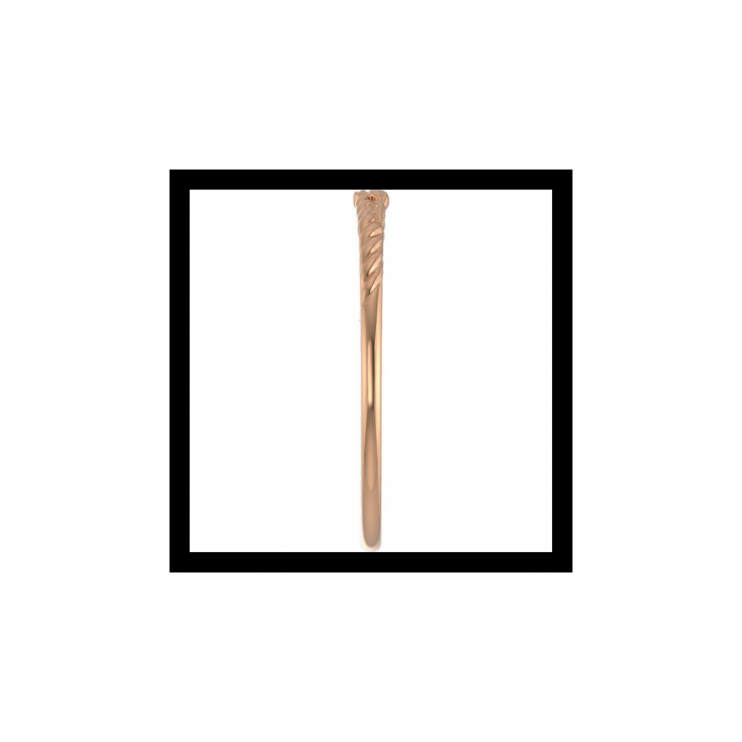 Panhandle Winter Wheat Bangle 10K Rose Gold