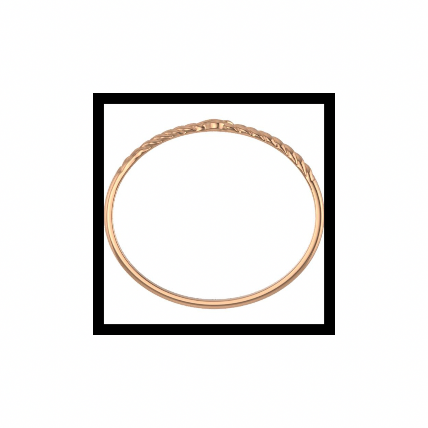 Panhandle Winter Wheat Bangle 10K Rose Gold