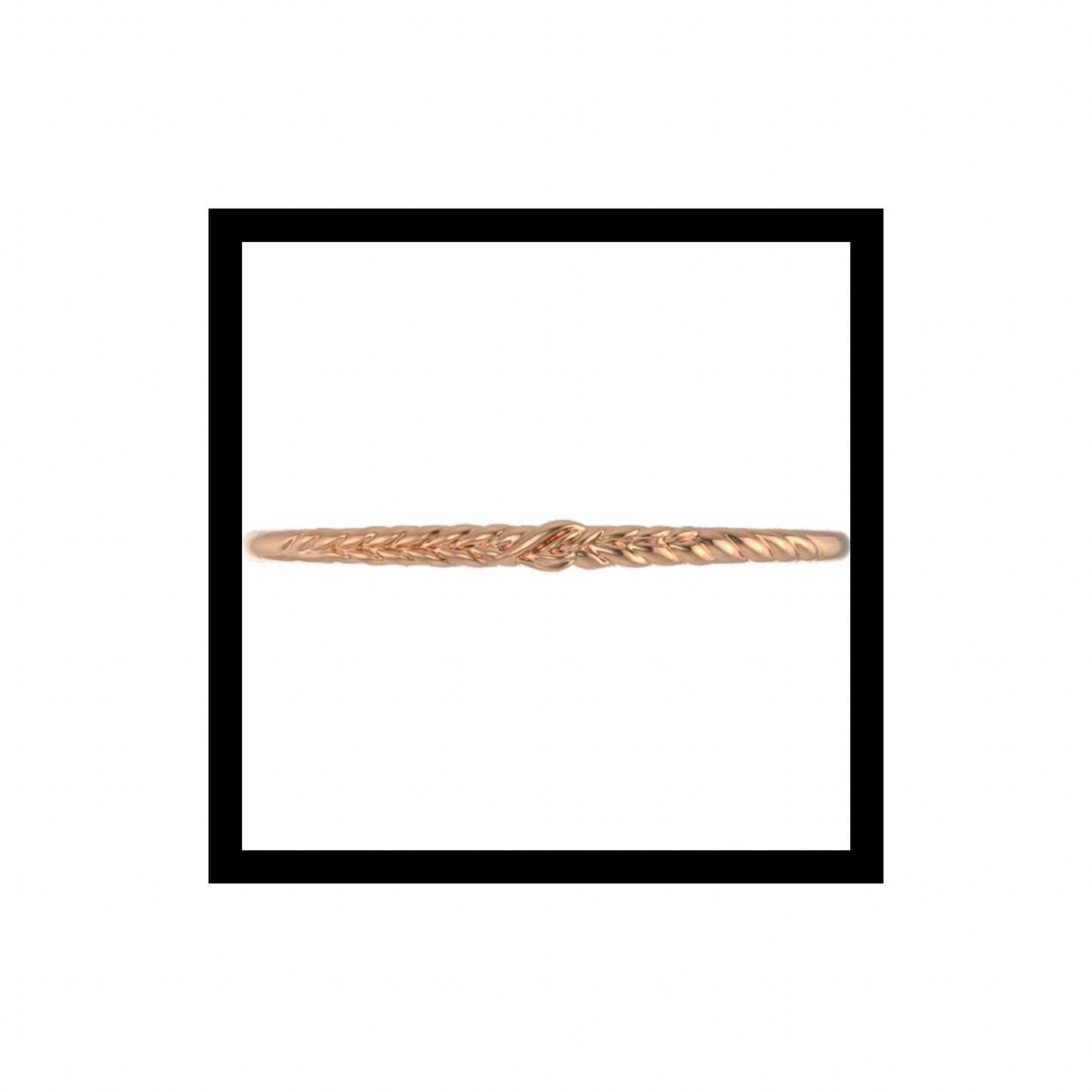 Panhandle Winter Wheat Bangle 10K Rose Gold